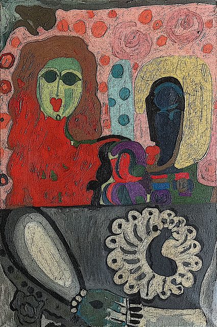 Alan Gummerson: 'Proud Lovers'. 46cm x 31cm Oil on Canvas. £1500