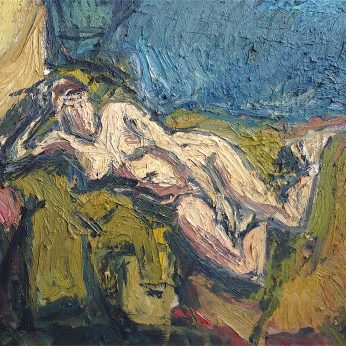 'Reclining Nude' (1991). Oil on Canvas. 92cm x 74cm POA.