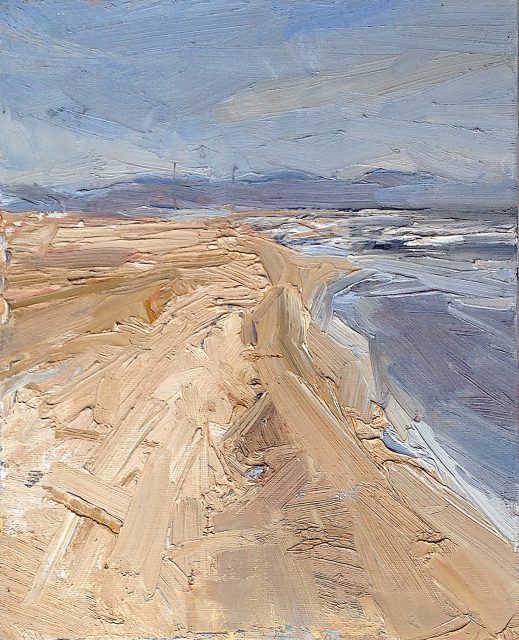 ‘Early Evening: Formby Point’ (2011). 30cm x 24cm. Oil on Board. SOLD
