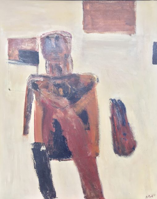 'Figure II' (1962). 127cm x 101cm. Oil on Canvas. SOLD