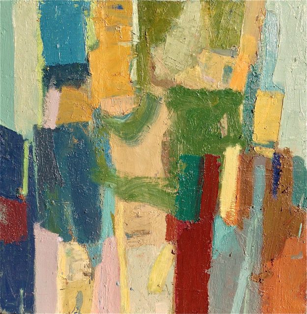 'Figures by the Sea I' (1993). Oil on Board. 61cm x 61cm. POA