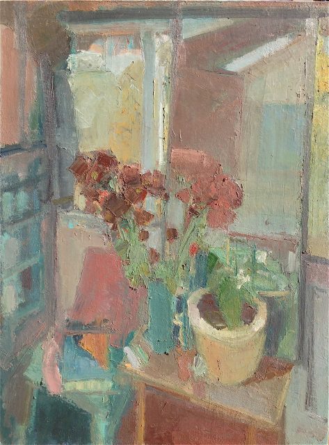 'Still Life with Flowers' (1981). Oil on Canvas'. 122cm x 92cm. POA