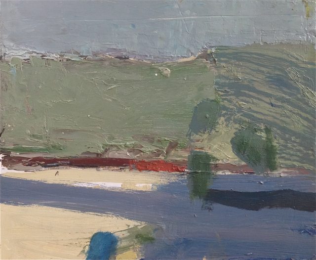 'Beach Landscape' (2011). Oil on Board. 25cm x 30cm. POA