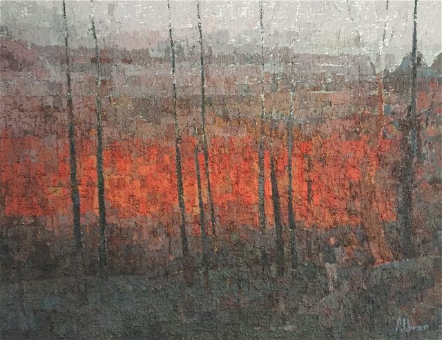 'Trees at the Edge of an Ancient City'. 112cm x 142cm. Oil on Canvas. POA