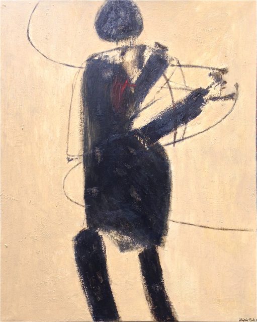 'Figure I' (1962). Oil on canvas. 101cm x 126cm. Signed. SOLD.