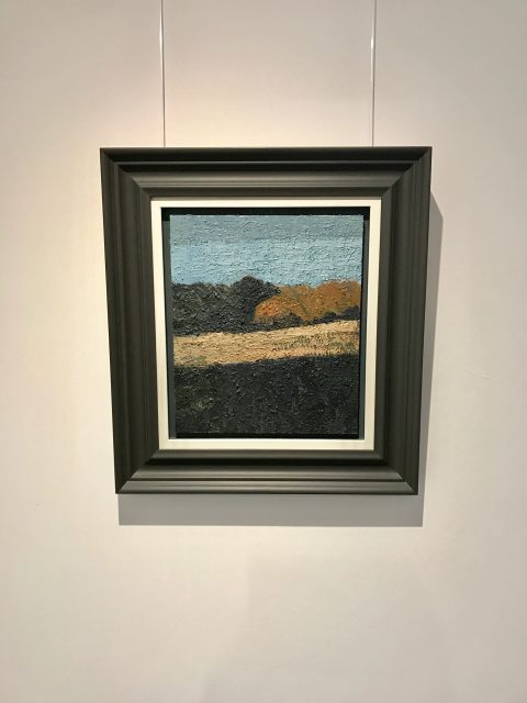 ‘Landscape – Evening Sun’. Oil on Board. 34cm x 29cm