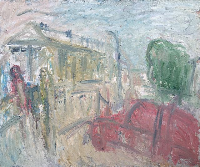 'Newlyn Art Gallery Terrace II' (1992). Oil on Canvas. 153cm x 184cm. POA
