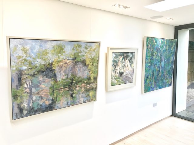 'Duxon Quarry - Spring (2015) & Borrowdale Yews II (2014) & 'I Know a Bank Where The Wild Thyme Blows' (2016 - SOLD)