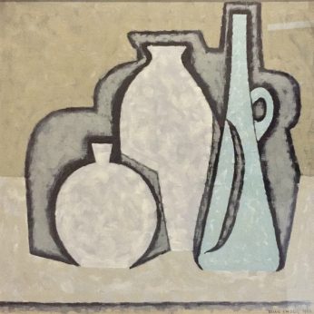 'Still Life Composition' (1960). Oil on Board. 49cm x 49cm. POA