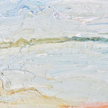 'Summer Beach - Early Morning' (2013). Oil on Canvas. 30cm x 35cm. SOLD