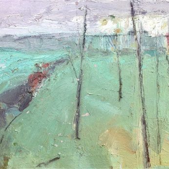 'Landscape with Horse' (1991). Oil on Canvas. 46cm x 61cm. POA