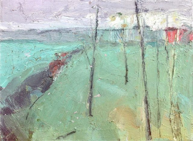 'Landscape with Horse' (1991). Oil on Canvas. 46cm x 61cm. POA