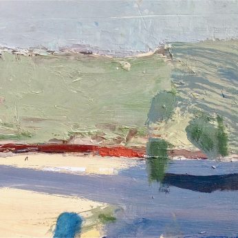 'Beach Landscape' (2011). Oil on Board. 25cm x 30cm. SOLD