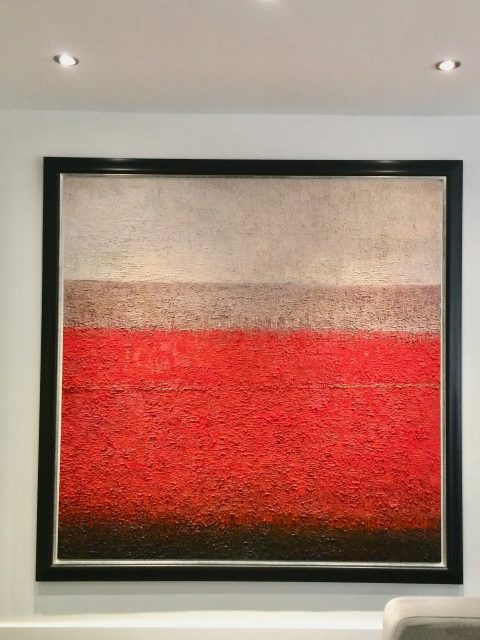 'Ancient Landscape in Red'. SOLD