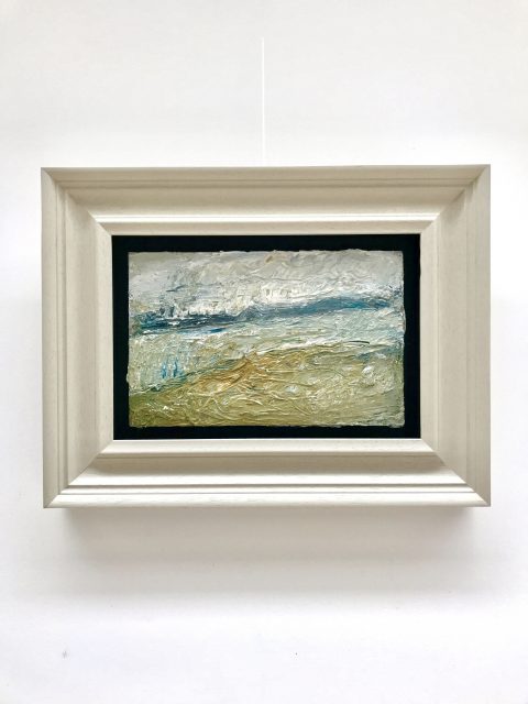 'View above Newlyn' (2014). Oil on Board. 19cm x 30cm. SOLD