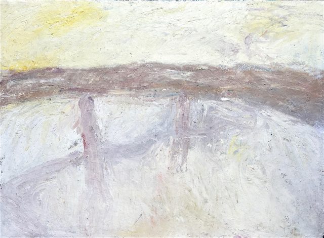 'Figures in Evening Light' (2000). Oil on Board. 123cm x 168cm. POA
