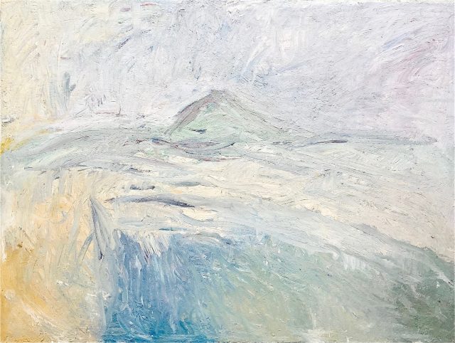 'Steeperton from the Taw' (1999). Oil on Board. 122cm x 163cm. POA