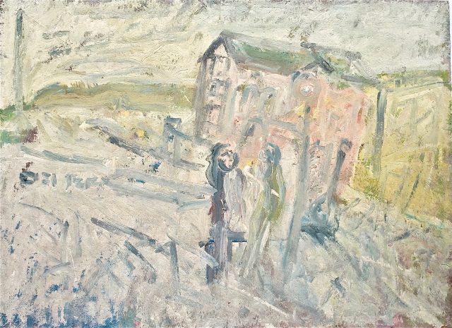 'Newlyn Seafront' (1992). Oil on Board. 122cm x 168cm. SOLD