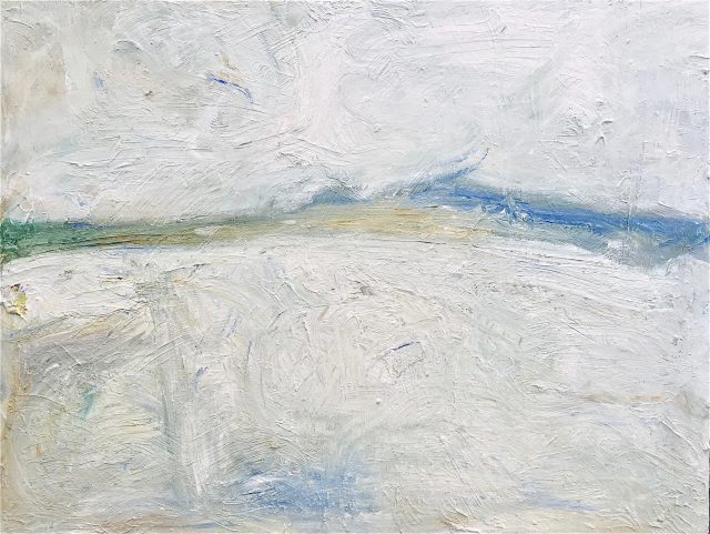 'Winter Saltings' (2015). Oil on Board. 91cm x 122cm. POA