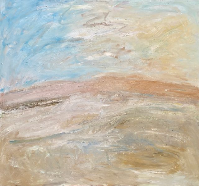 'Across the Mire, Dartmoor. (2008). Oil on Canvas. 140cm x 153. POA