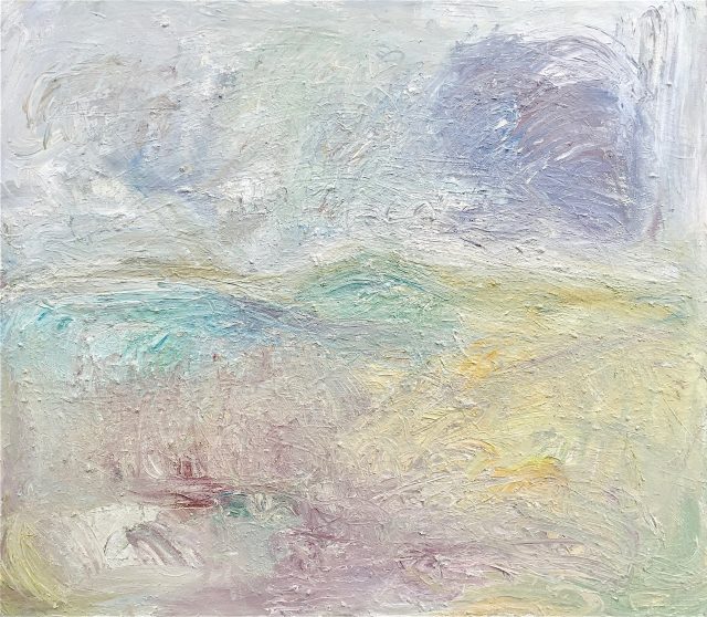 'Dartmoor in Wintertime'. (2014). Oil on Canvas. 118cm x 136cm. POA