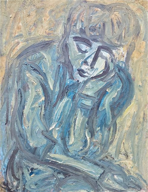 'Portrait of Janet' (1983). Oil on Board. 96cm x 76cm. POA