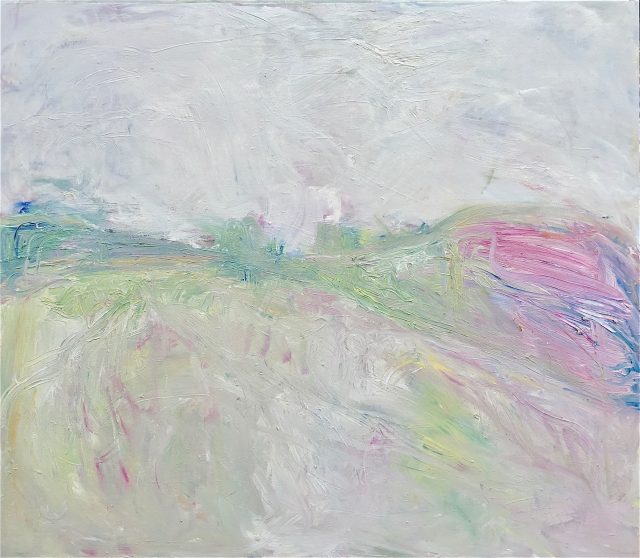 'Springtime - Fields Near Newlyn' (2014). Oil on canvas. 118cm x 136cm. POA