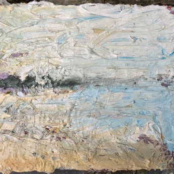 'Newlyn Beach' (2015). Oil on Board. 20cm x 24cm. SOLD