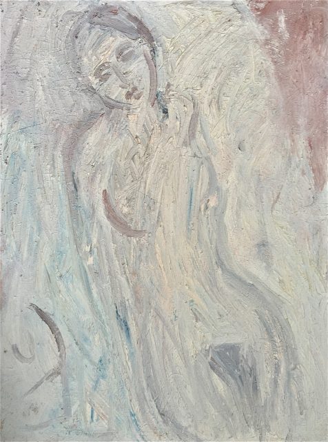 ‘Reclining Nude – Yvette (2004). Oil on Canvas. 122cm x 92cm. POA